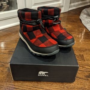 Sorel Whitney Short Plaid Waterproof Boot